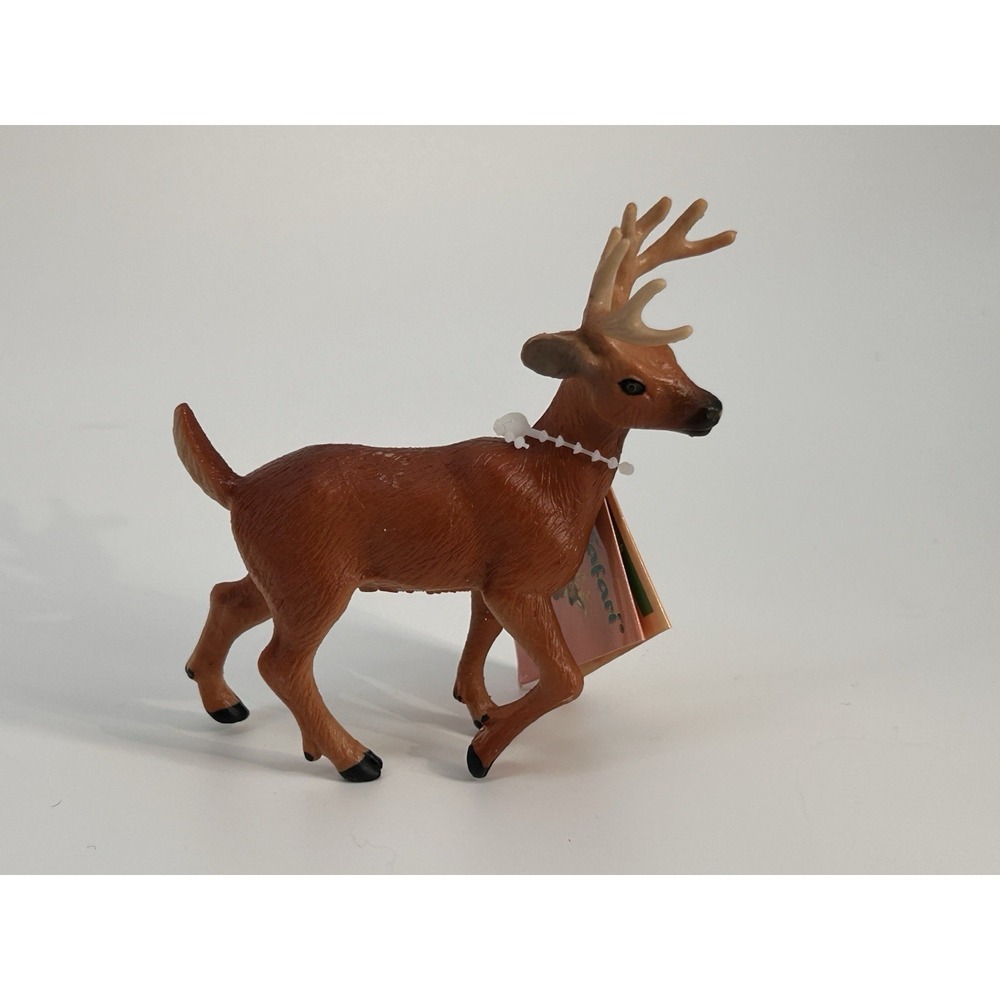 Vintage 1998 Safari Ltd Deer Animal Figure Toy Buck Stag NWT